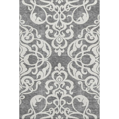 Premium Machine Washable Prisco Gray Rug