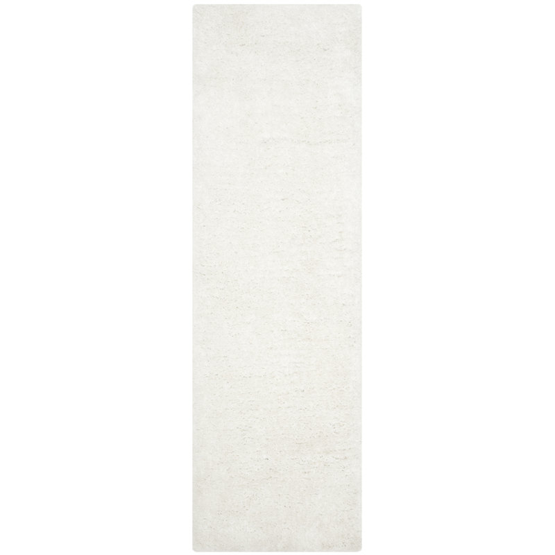 Tapis blanc Delane, Tapis de couloir 2 pi 3 po x 6 pi