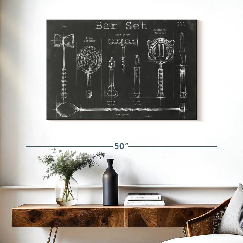 Bar Set, 26" H x 39" W