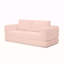 Canapé-lit pliant convertible 2-en-1, canapé-lit en velours côtelé moderne avec 2 * coussins, canapé-lit futon rembourré avec lit escamotable et lit escamotable, canapé-lit pliant pour le salon, rose-1331132958