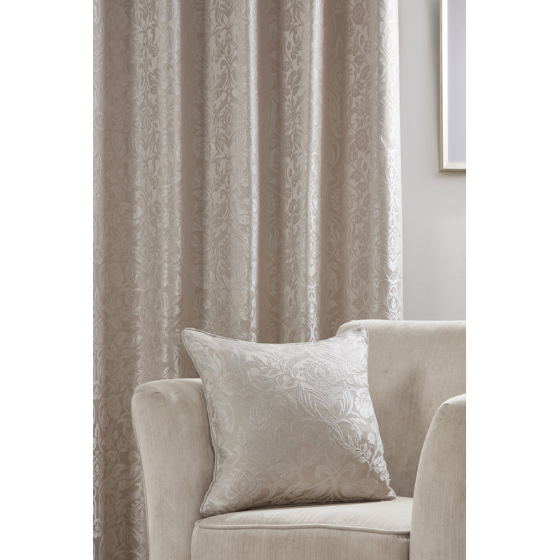 Eden Floral Square Cushion Cover, Cream