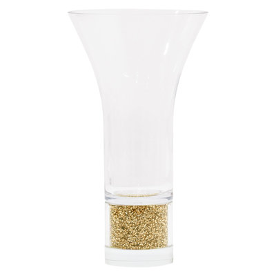 Sparkles Home Vetrina Crystal Vase | Rhinestone Filled Glass Base | 9 Inch Table Decor Gift