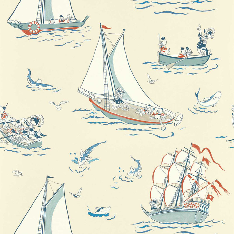 Donald Nautical Wallpaper, Sea Salt