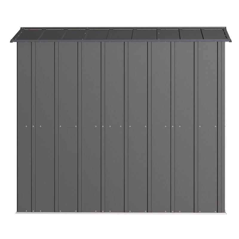 6 ft. x 7 ft. Charcoal Steel Vertical Storage Shed
