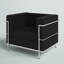 Fauteuil en similicuir avec barre double-407295055