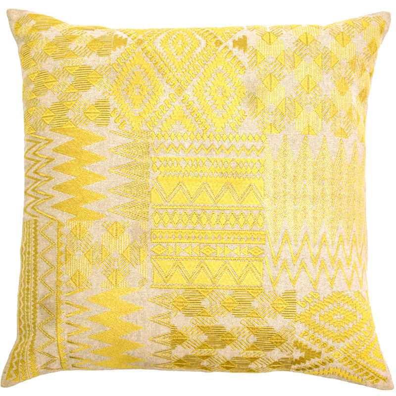Housse de coussin Arya, Jaune
