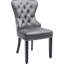 Chevalier 50cm H Tufted Velvet Upholstered Wing Back Side Chair