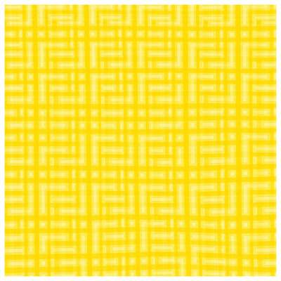 Édredon jaune à motif géométrique