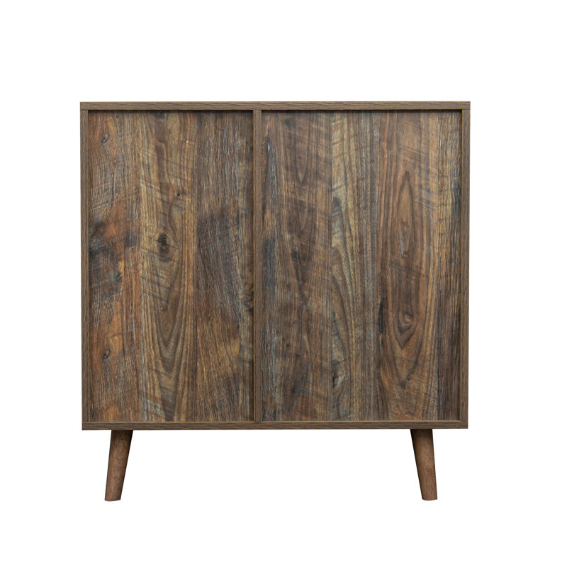 Buffet, crédence de rangement, armoire de salle à manger, Brun