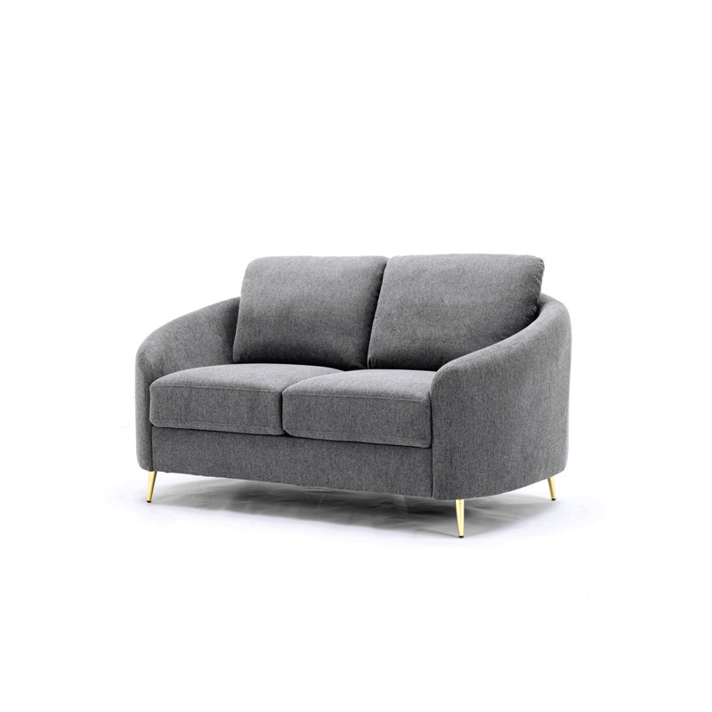 Yuina Grey Linen Loveseat