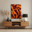 Abstrait formes 54, art mural en métal brun-778826468