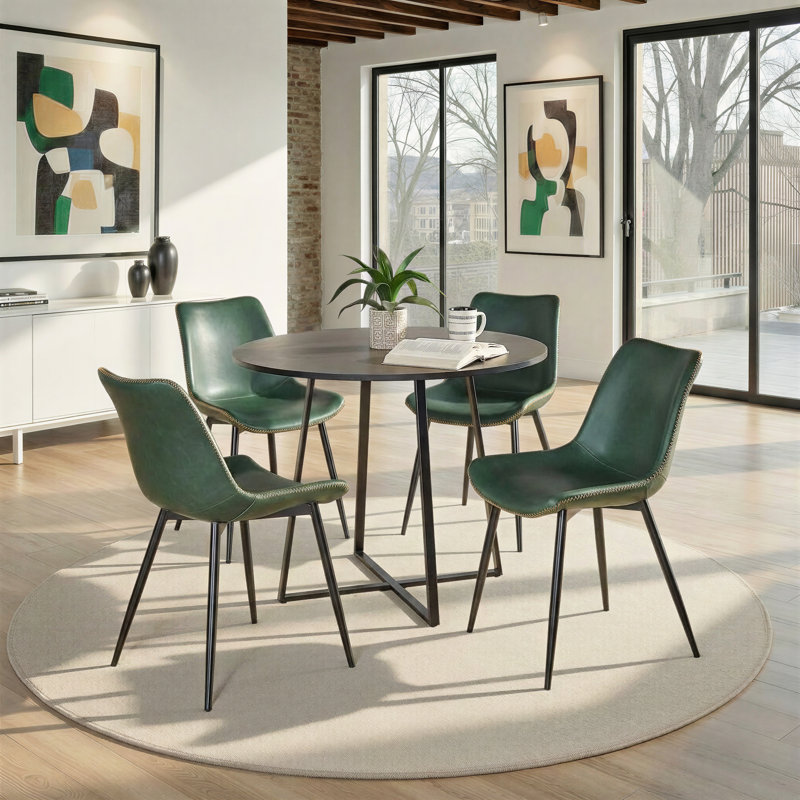 Walczak Cosmo-Durango Dining Set - 5 Piece, Green