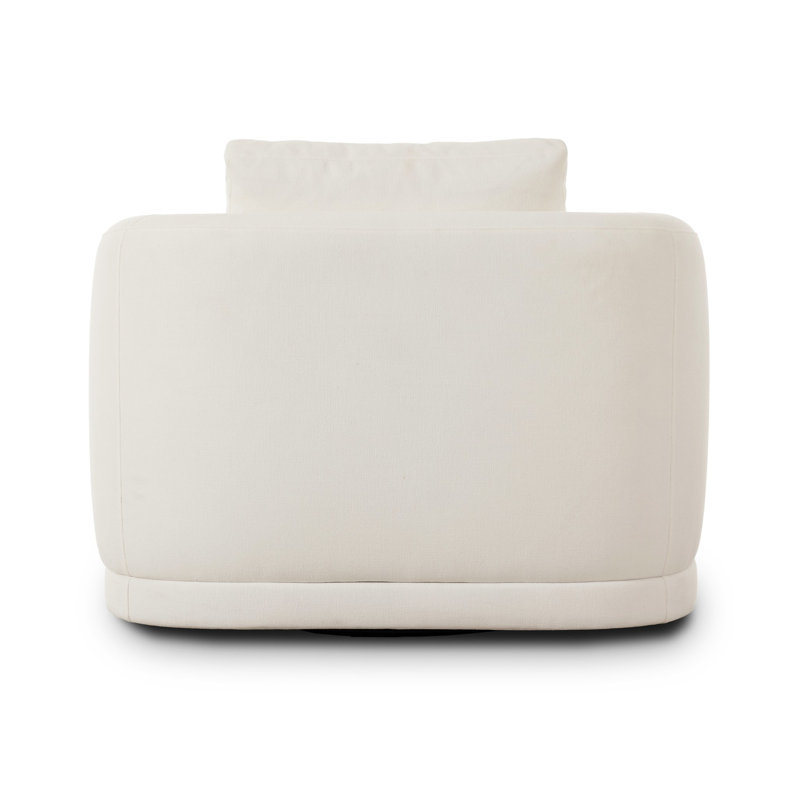 Paulette Swivel Chair-Crypton Nomad Marshmallow