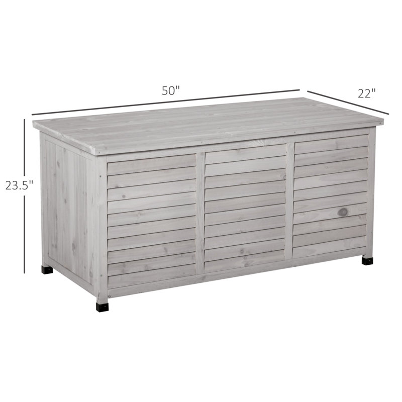 Boîte de rangement en bois 75 gallons