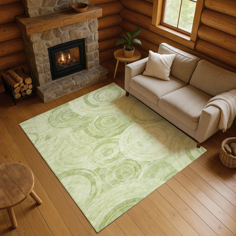 Premium Machine Washable Lubbers AMF1750 Geometric Rug, Rectangle 8' x 10'