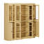 Vaisselier 100% bois massif 65 po avec verre transparent, portes Shaker et tablettes réglables-855584752