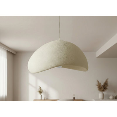 Pilar 1 Light Pendant - White