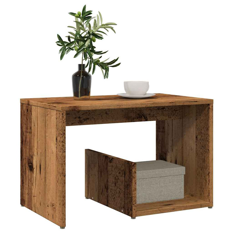 Gniya Floor Shelf End Table, Artisan Oak, Artisan Oak