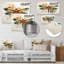 Décoration murale orange en forme de libellule orange insectes en vol - Animaux-315041307