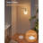 White Floor Lamp-Modern Standing Lamp For Living Room Bedroom, Opal Glass Lamp Shade, LED Bulb Included