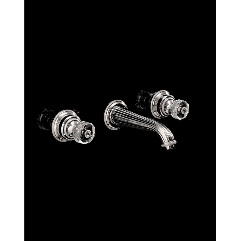 King Mixer Wall Mounted Bathroom Faucet, Chrome