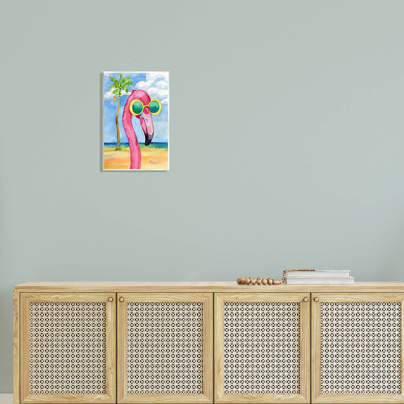 «Look Good Flamingo Tropical» par Paul Brent, H 15 po x l 10 po x P 0,5 po