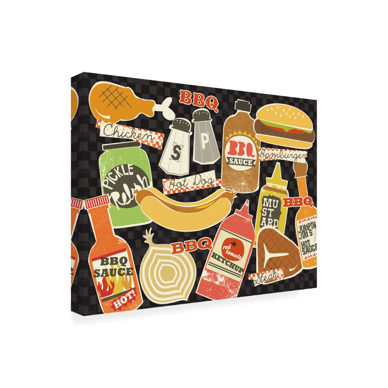 Art mural sur toile BBQ Pela Studio, H 14 po x l 19 po