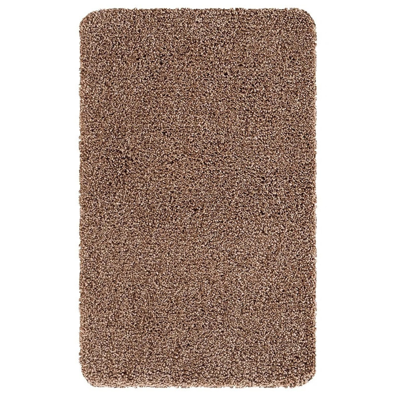 Polypropylene Plastic Non-Slip Bath Mat, Single - 110cm L x 60cm W, Coffee