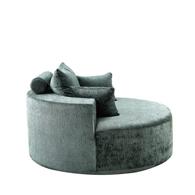 Canapé-lit simple en éponge en polyester de 55 pi, sans assemblage requis, fauteuil-lit moderne moelleux pour le salon, la chambre à coucher, le salon et la salle de projection (pas une chaise pivotante)