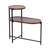 Small Coffee Tables 2-Tier Modern Sofa Side Table With Wood Storage Shelf Living Room End Tables Nightstands