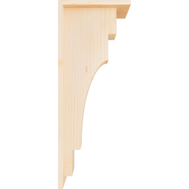 Corbeau méditerranéen avec contre-plaque, H 26 po x l 5,5 po x P 10 po, Sapin de Douglas, Lisse