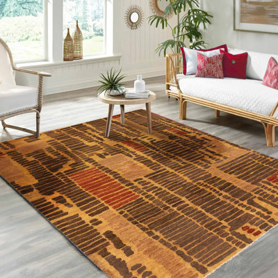Tapis brun Tangier 8 pi 1 po x 9 pi 7 po