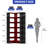 Illuminated 6 Tier L-Shaped Storage Corner Bookcase with LED Lighting-1347092348
