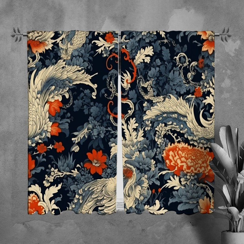 Tiarnach Polyester Room Darkening Curtain Pair, L 20 po x L 61 po