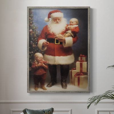 Art des Fêtes de Noël - série 2 - Cccxviii, reproduction encadrée - bois massif