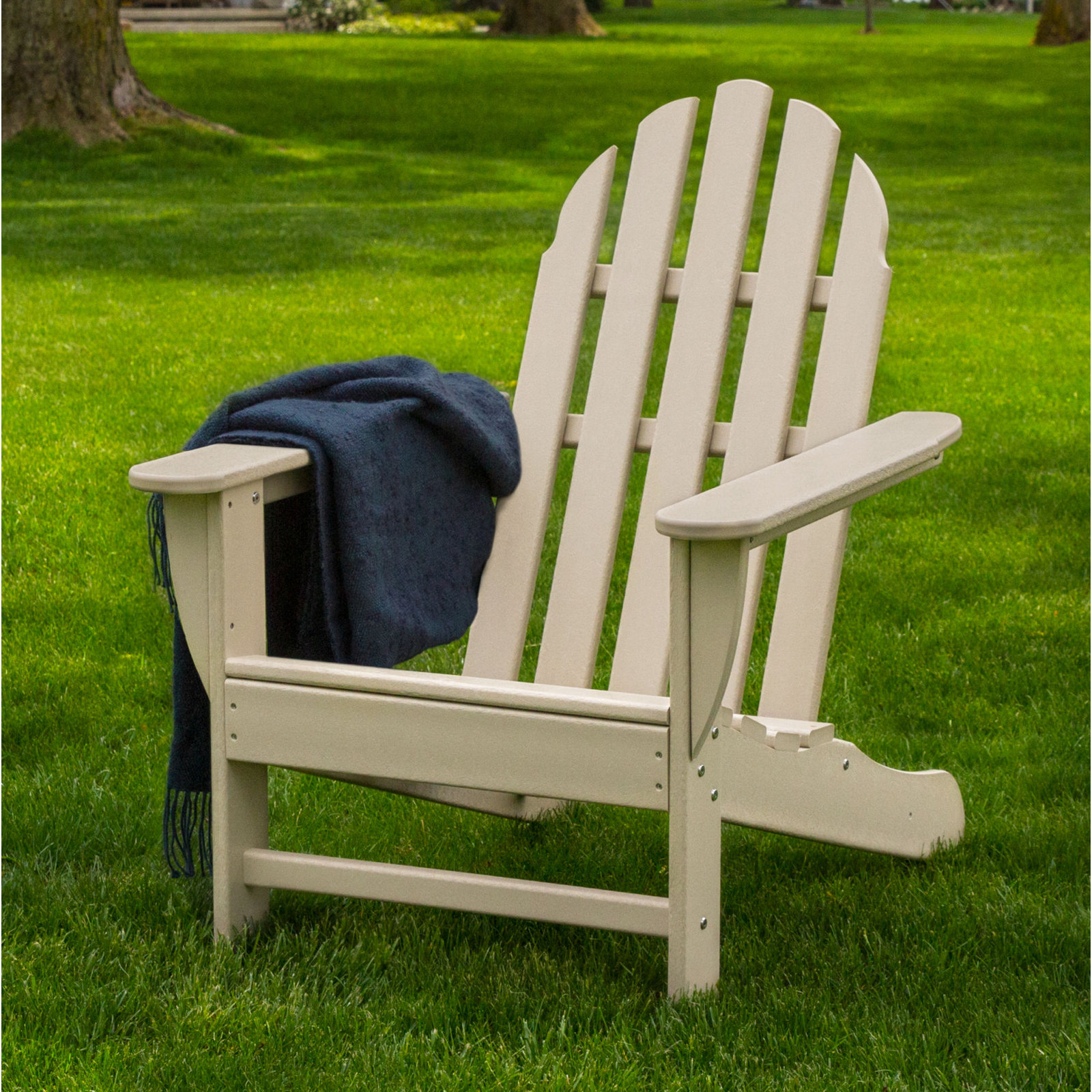 POLYWOOD® Classic Adirondack 2-Person Patio Seating Group, Sand