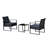 Taube 2 Seater Rattan Conversation Set-54374929