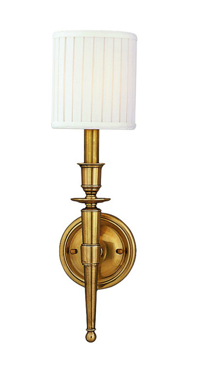 Abington 1 - Light Wallchiere, Aged Brass