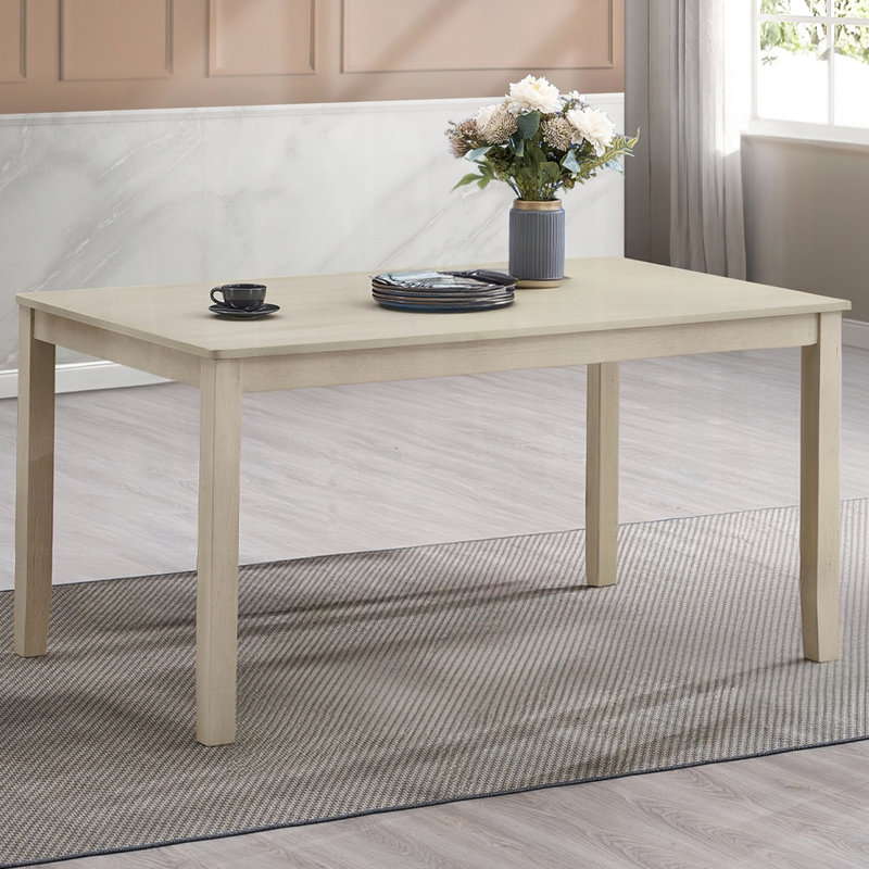 Ensemble repas 7 pièces avec table rectangulaire et 6 chaises d'appoint, gris antique, design contemporain gris, look, sièges
