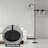 Rogan Modern Standing Tall Industrial Arched/Arc Floor Lamp with Glass Shade and 2 Bulbs Included-74879312