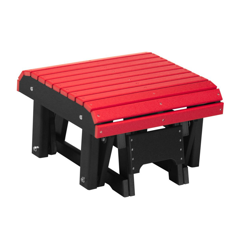 Banc coulissant Muier, Rouge / Noir