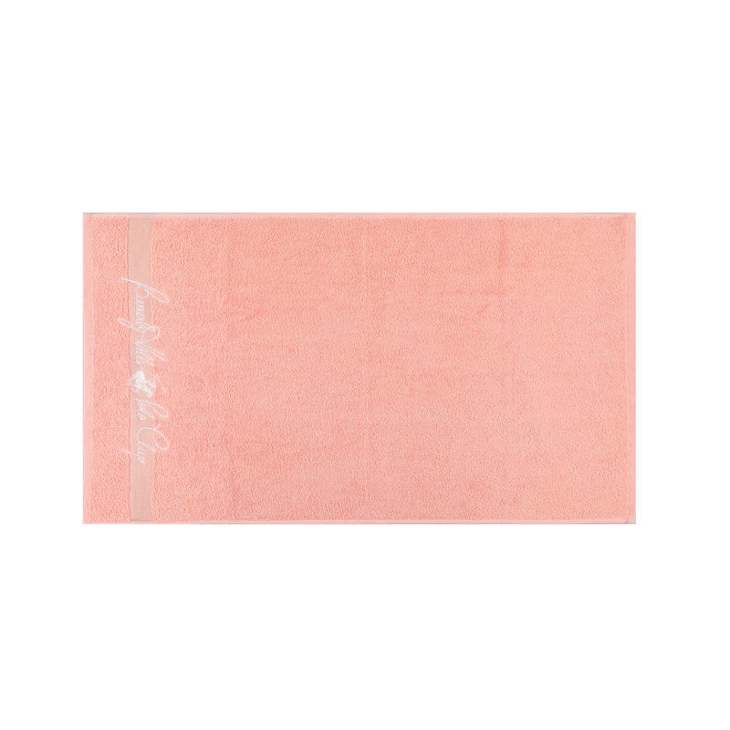 Ensemble de 2 essuie-mains 2 pièces 100% coton, Rose pâle / Gris