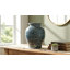 Élégant vase en terre cuite à fleurs avec finition patinée - forme classique parfaite pour la salle à manger - grand vase de table pour la décoration intérieure - bleu