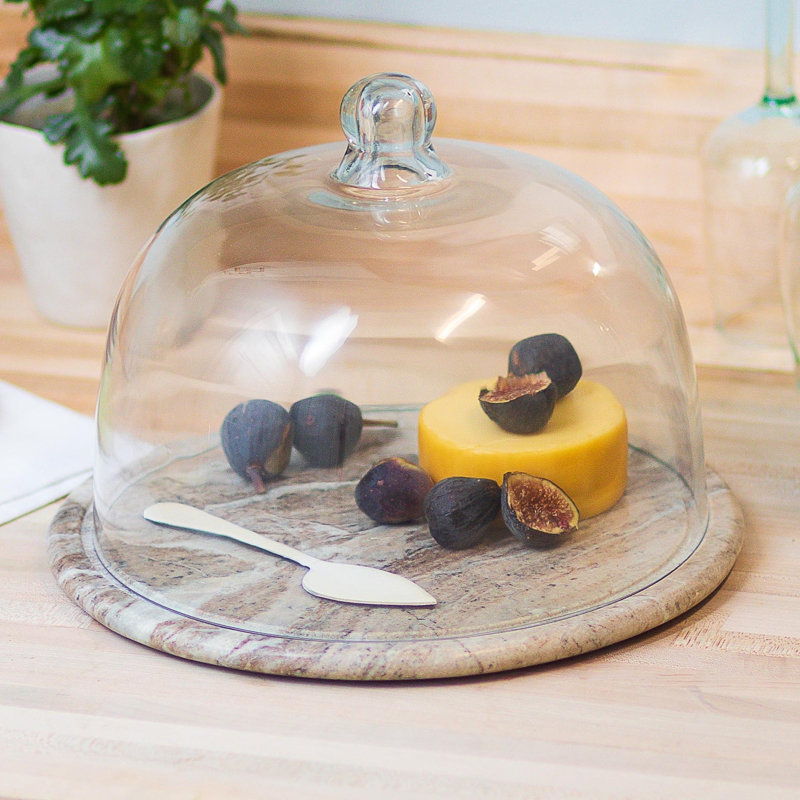 Cloche en verre et cascade