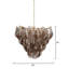 Lustre en verre quartz 10 lumières Magnolia