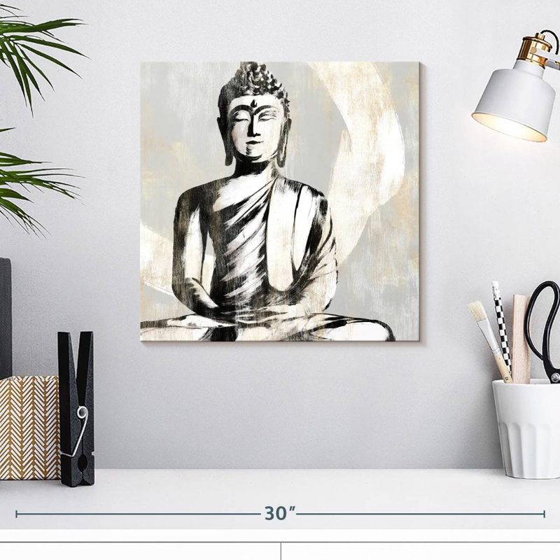 Bouddha assis Leisha I, H 16 po x l 16 po