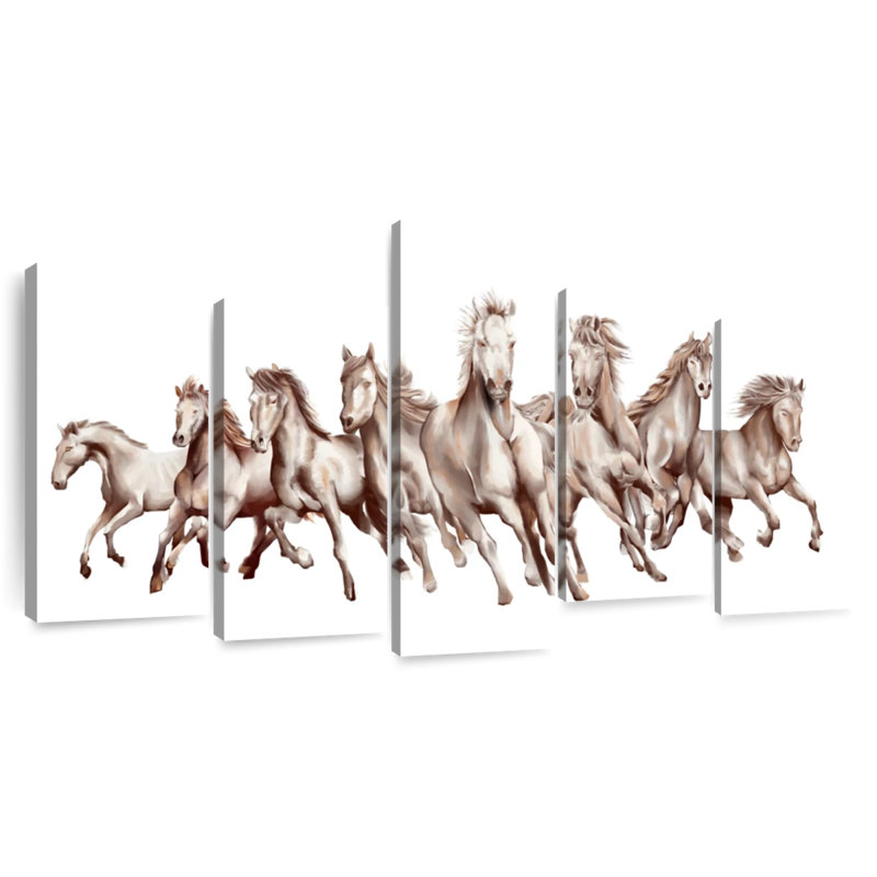 Brampt 8 Horses, 24" H x 49" W