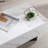 Khiry Sled Marble Rectangle High Gloss Coffee Table Elegant Center Table Side Table-878588925-878588924