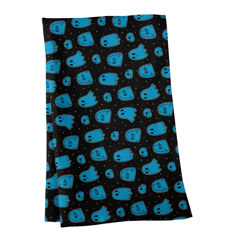 Mcguinness Tea Towel Kitchen Towel, Cotton Twill, Blue