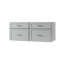Ensemble de meuble-lavabo mural flottant double 48 po Disar-126347244